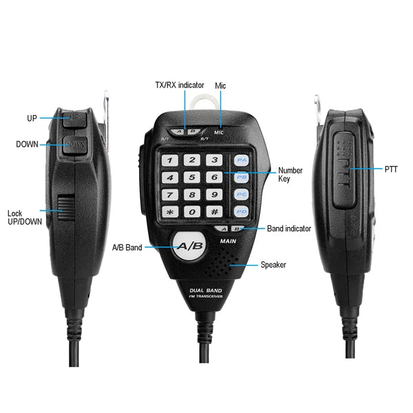 Retevis RT95 – Radio Mobile Bi-Bande VHF/UHF 25W | Transceiver Voiture, Camping, Base Station - BLACKBEARD OUTDOOR INDUSTRIES