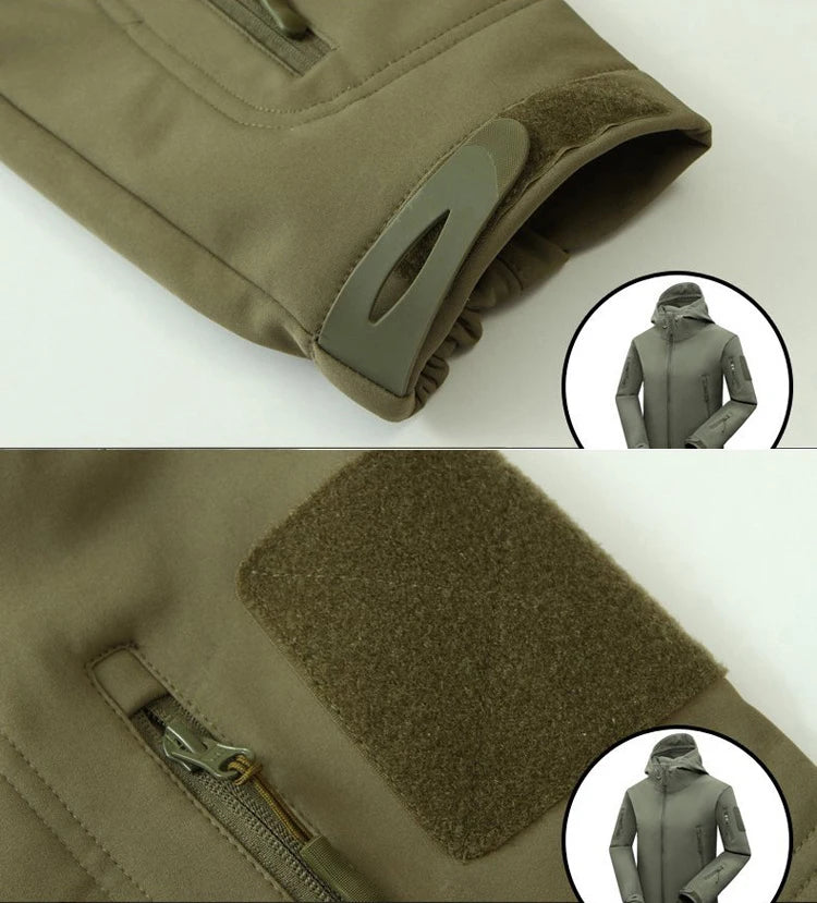 Ensemble Veste & Pantalon Tactique Homme Mazerout | Softshell Imperméable | Fleece Chaud | Randonnée, Pêche, Ski, Sécurité - BLACKBEARD OUTDOOR INDUSTRIES