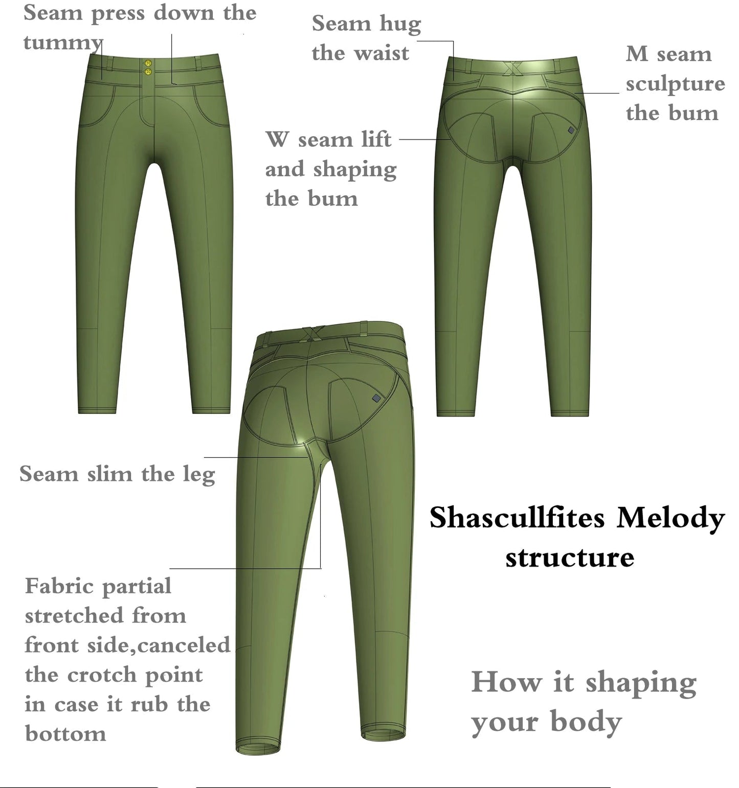 Shascullfites Melody Blue Leather Tapered Pants Motor Leather Trousers Shaping Leather Leggings With Zippers BLACKBEARD OUTDOOR INDUSTRIES