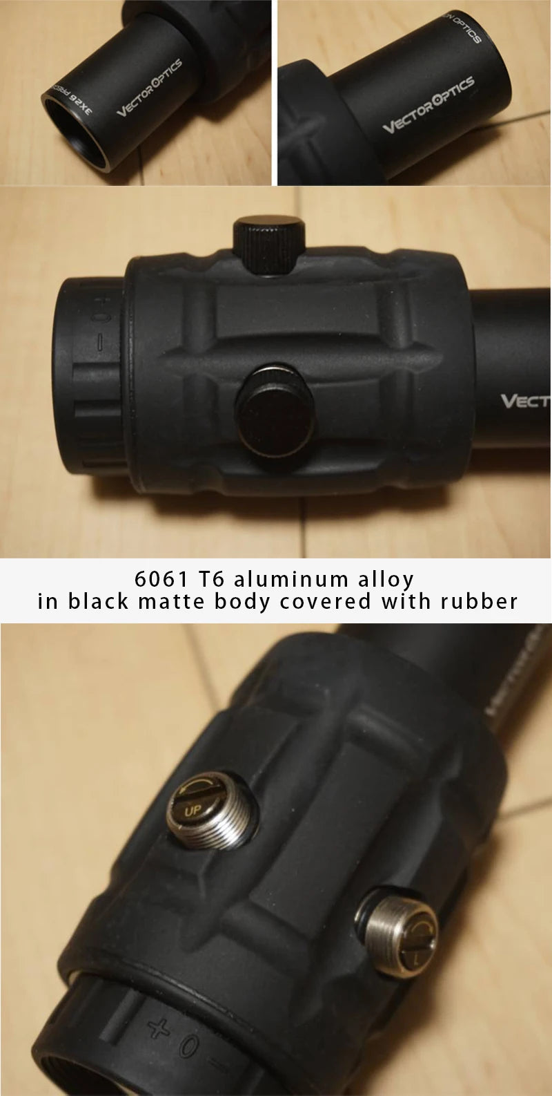 Vector Optics Magnifier 3x, 4x, 5x avec Monture à Pivot – Amplificateur de Précision pour Viseur Point Rouge (Compatible avec Maverick Scrapper) - BLACKBEARD OUTDOOR INDUSTRIES