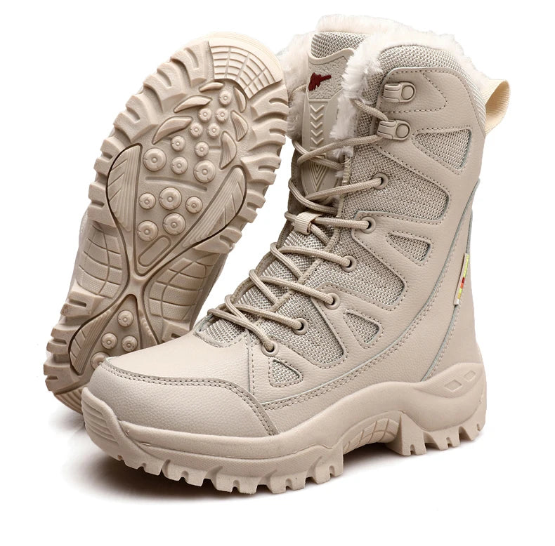 Bottes d'Hiver Femme Moipheng - Super Chaleur, Taille Plus, Chaussures à Plateforme, Bottes Moto à mi-mollet avec Doublure en Fourrure - Zapatos Para Mujer - BLACKBEARD OUTDOOR INDUSTRIES