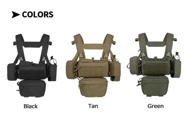 YAKEDA – Chest Rig Tactique Modulaire | Gilet Mini-Rig Léger avec Système de Dégagement Rapide Ma boutique