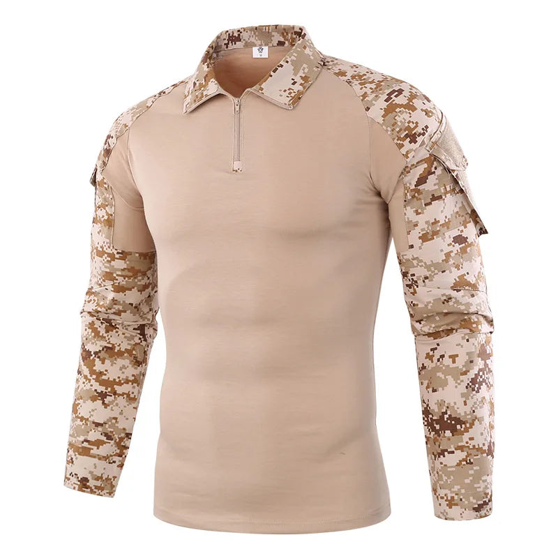 🪖 Chemise de Combat Camouflage Homme – TOMITANY Airsoft | Paintball | Randonnée | Tactique | Manches longues - BLACKBEARD OUTDOOR INDUSTRIES