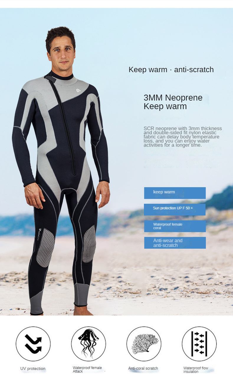 Combinaison de Plongée Homme 3MM Néoprène – Natation, Surf, Plongée, Snorkeling - BLACKBEARD OUTDOOR INDUSTRIES