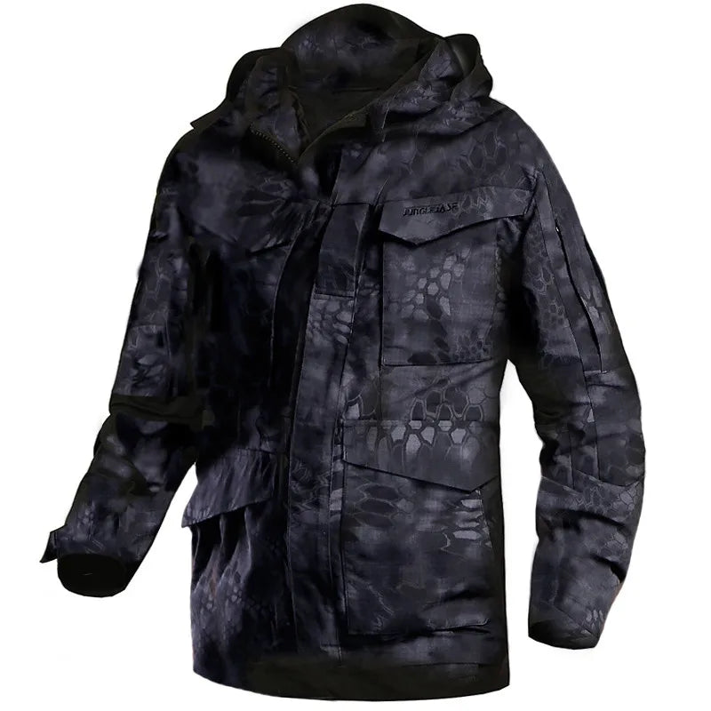 🪖 Veste M65 Militaire Homme | MEGE KNIGHT – Coupe-Vent Camouflage à Capuche | Hiver & Mi-saison - BLACKBEARD OUTDOOR INDUSTRIES