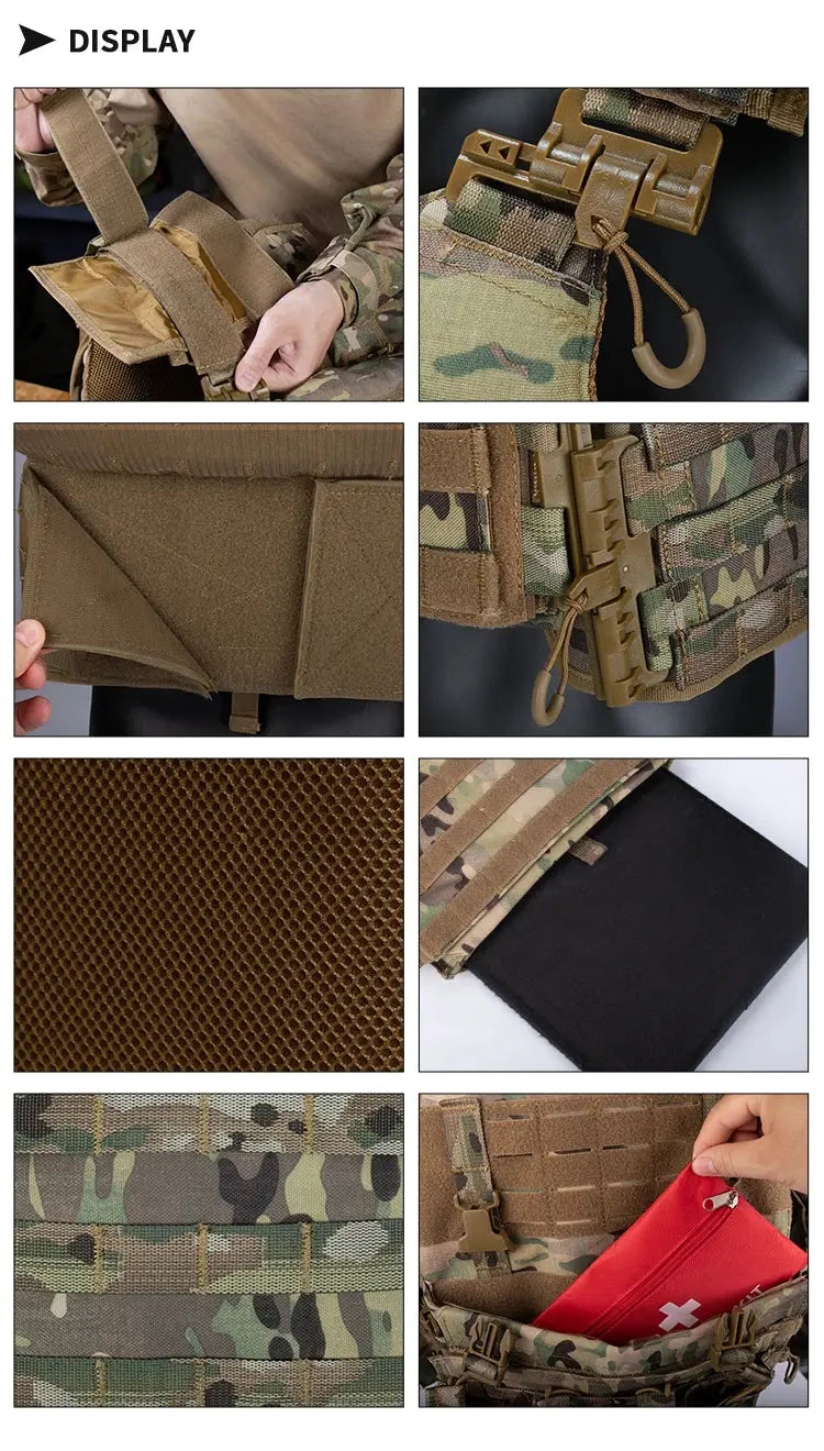 Gilet Tactique YAKEDA VT-8833TB – Plate Carrier Modulable Ma boutique
