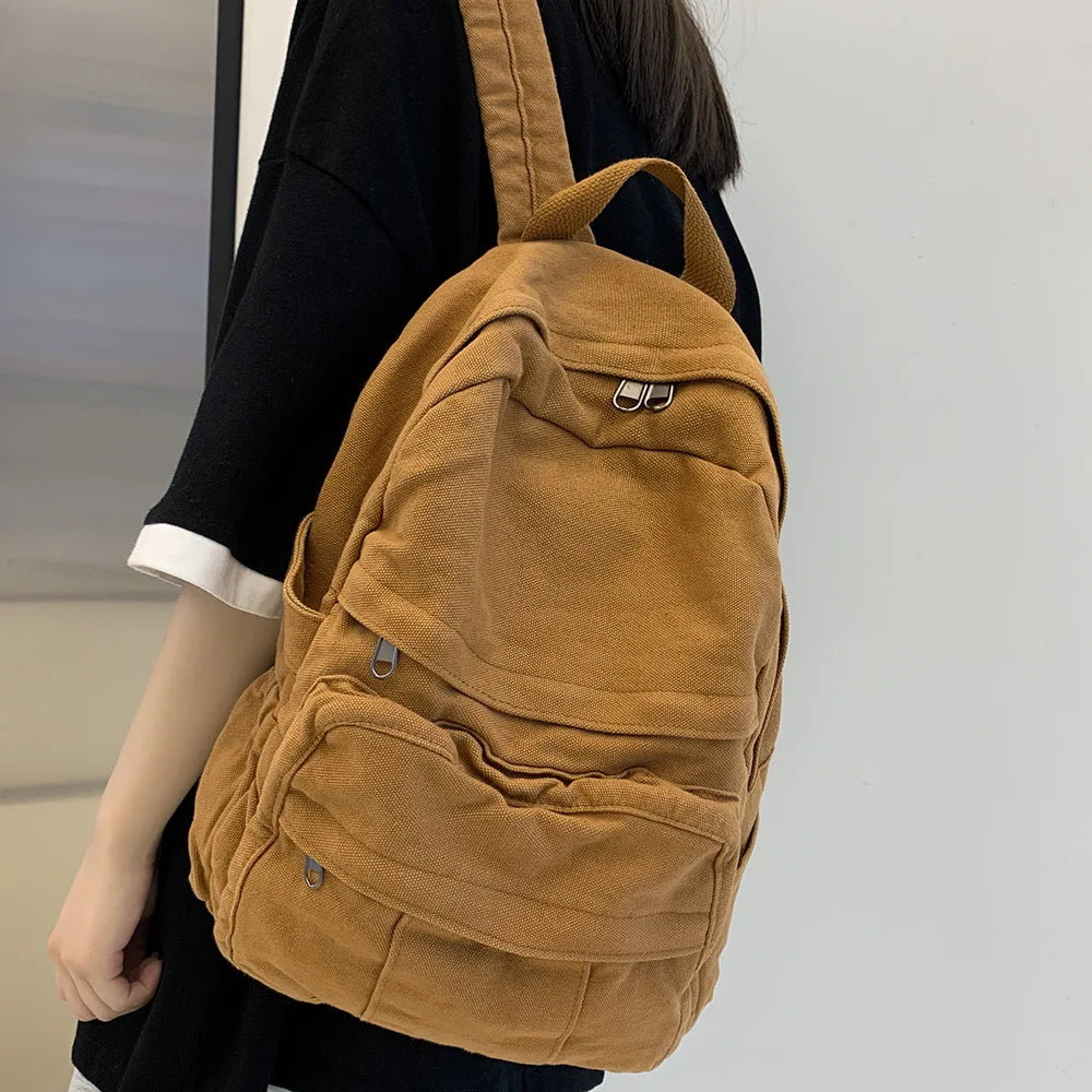Sac à Dos Scolaire en Tissu pour Fille – Nouveau Sac à Dos Fashion Vintage - BLACKBEARD OUTDOOR INDUSTRIES