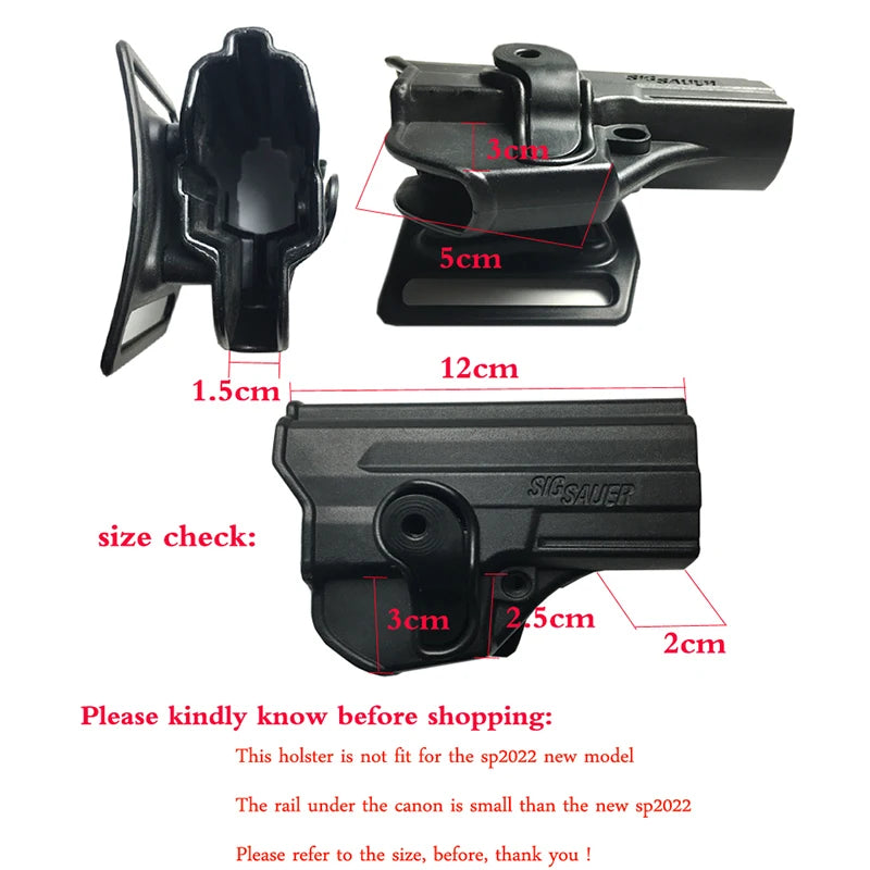 Holster Tactique de Cuisse – Sig Sauer SP2022, SP2009, P220... - BLACKBEARD OUTDOOR INDUSTRIES