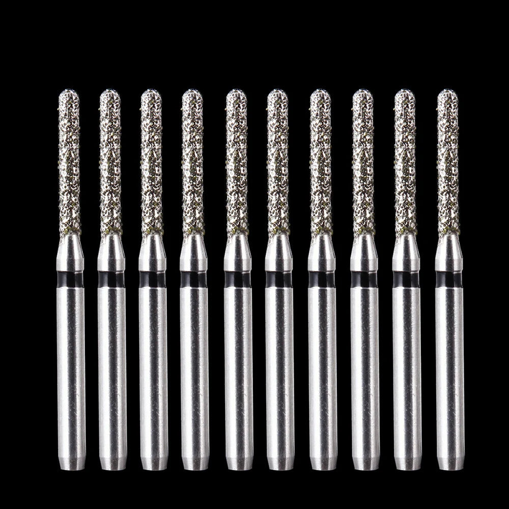 AZDENT Lot de 10 Fraises Dentaires Diamantées Ball Round Type FG 1.6mm – 25mm pour Turbine Haute Vitesse Ma boutique