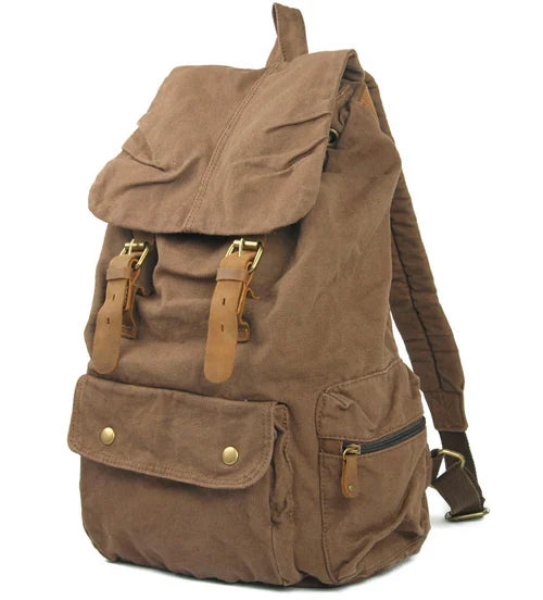 Sac à Dos Vintage en Cuir et Toile Militaire – MUNUKI - BLACKBEARD OUTDOOR INDUSTRIES