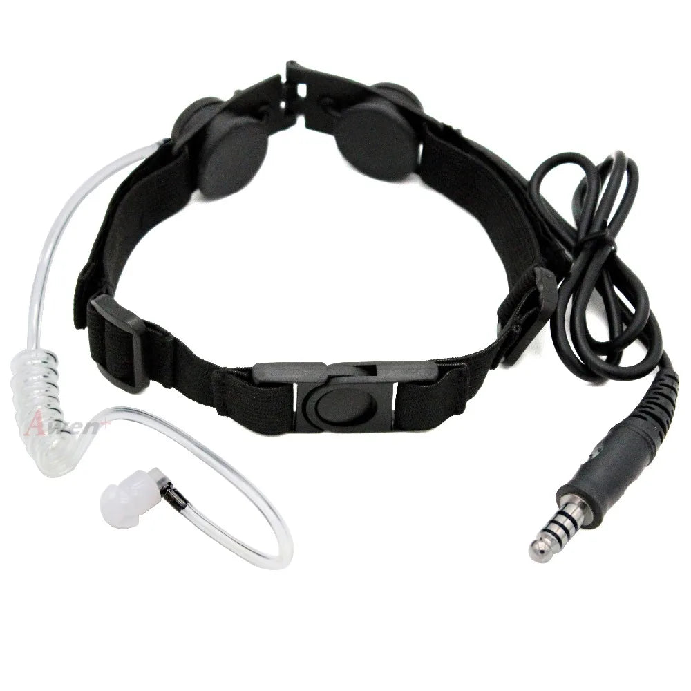 Laryngophone Z Tactical Z003 avec Tube Acoustique + Bouton PTT U94 – Compatible Radios BaoFeng, TYT, Retevis, Kenwood - BLACKBEARD OUTDOOR INDUSTRIES