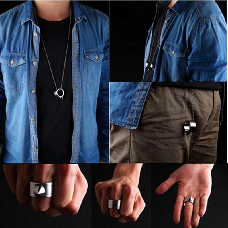 Spécifications du produit : Bague de Défense BanZhi en Acier Inoxydable TONFLAT YATTI Ma boutique