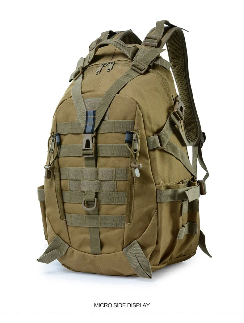 Sac à Dos de Camping 40L – Sac de Voyage Tactique Molle pour Homme, Rucksack de Randonnée et Escalade, Sac à Épaule Réfléchissant Outdoor - BLACKBEARD OUTDOOR INDUSTRIES
