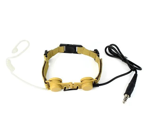 Laryngophone Z Tactical Z003 avec Tube Acoustique + Bouton PTT U94 – Compatible Radios BaoFeng, TYT, Retevis, Kenwood - BLACKBEARD OUTDOOR INDUSTRIES