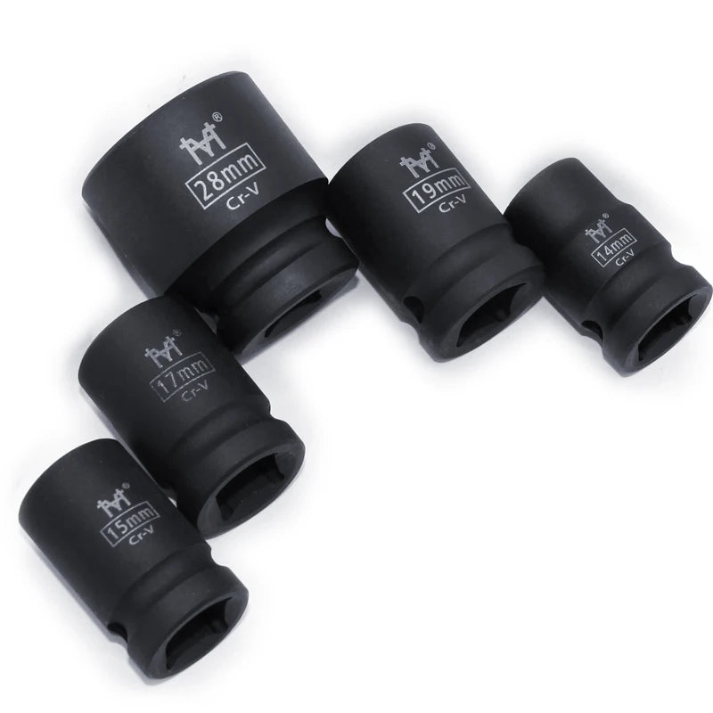 1/2" Douille Courte à Chocs – 6 Pans | 10–32 mm | Pour Clé à Chocs Électrique, Pneumatique ou à Air - BLACKBEARD OUTDOOR INDUSTRIES