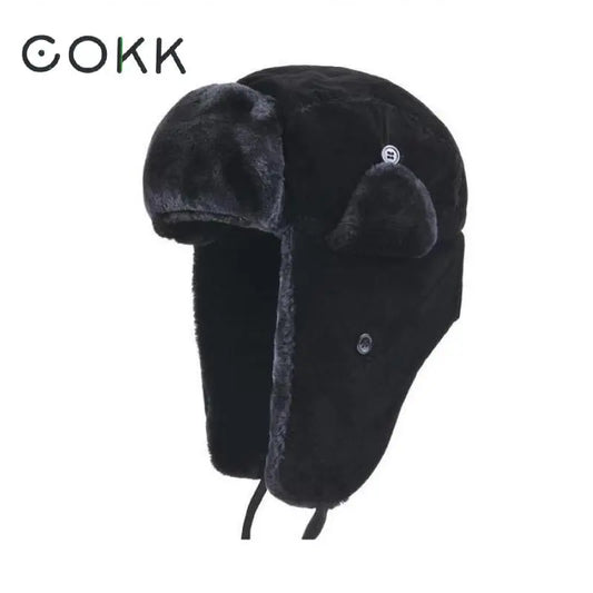 Chapka Hiver Mixte en Velours Chaud – Modèle Bomber Ushanka – Pour Homme & Femme - BLACKBEARD OUTDOOR INDUSTRIES