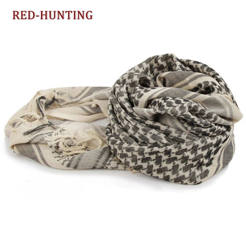 Tactical Keffiyeh Shemagh – Écharpe Arabe Tactique en Coton et Polyester | Foulard, Chèche, Cache-Cou pour Protection Contre le Vent, le Soleil et le Froid - BLACKBEARD OUTDOOR INDUSTRIES
