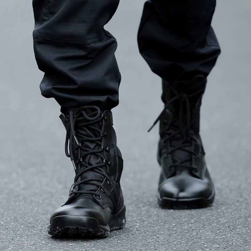Chaussures de Randonnée Homme Ultra Légères – Bottes Tactiques Militaires Noires – Sneakers de Marche Confortables - BLACKBEARD OUTDOOR INDUSTRIES