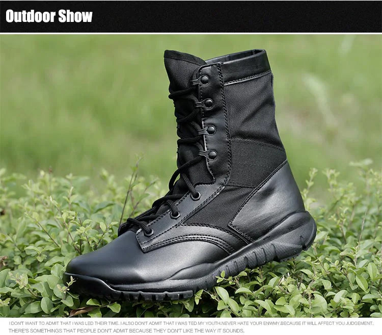 Chaussures de Randonnée Homme Ultra Légères – Bottes Tactiques Militaires Noires – Sneakers de Marche Confortables - BLACKBEARD OUTDOOR INDUSTRIES