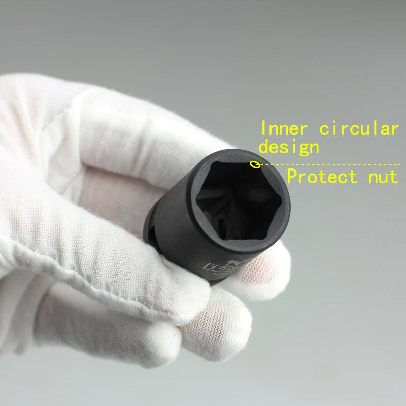 1/2" Douille Courte à Chocs – 6 Pans | 10–32 mm | Pour Clé à Chocs Électrique, Pneumatique ou à Air - BLACKBEARD OUTDOOR INDUSTRIES