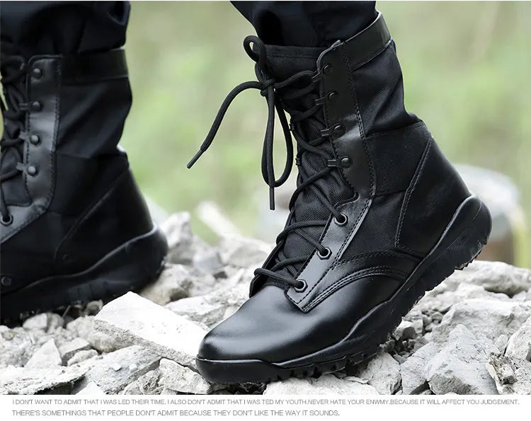 Chaussures de Randonnée Homme Ultra Légères – Bottes Tactiques Militaires Noires – Sneakers de Marche Confortables - BLACKBEARD OUTDOOR INDUSTRIES