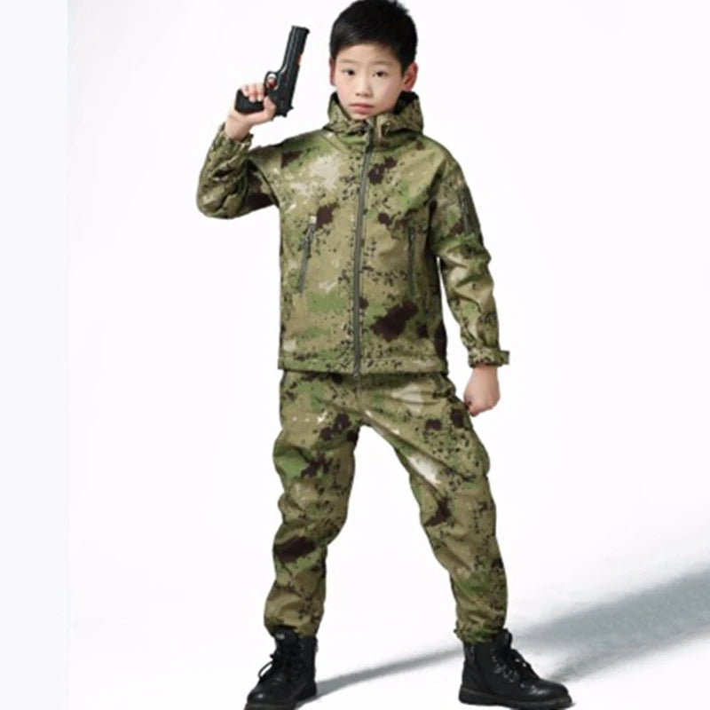 ensemble softshell camouflage pour enfant Ma boutique