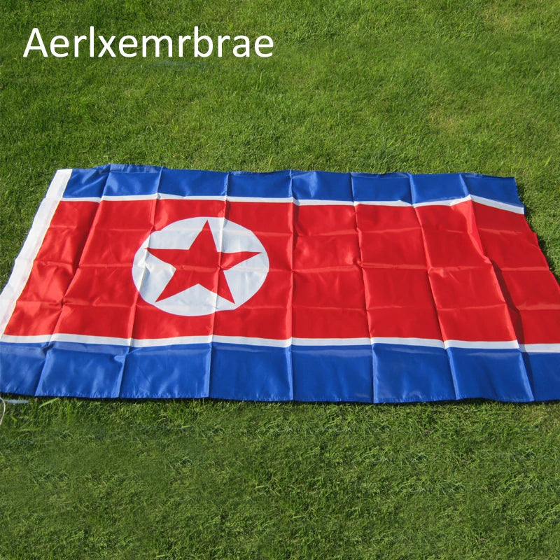 Drapeau de la République Populaire Démocratique de Corée (Corée du Nord) - 90x150 cm BLACKBEARD OUTDOOR INDUSTRIES
