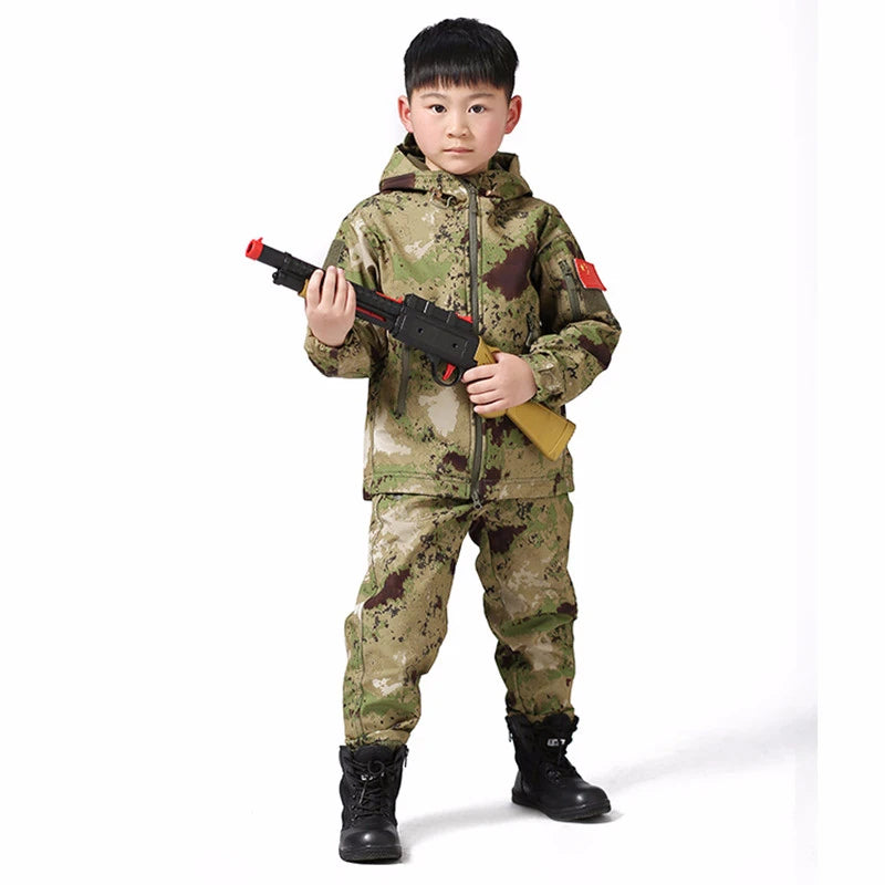 ensemble softshell camouflage pour enfant Ma boutique