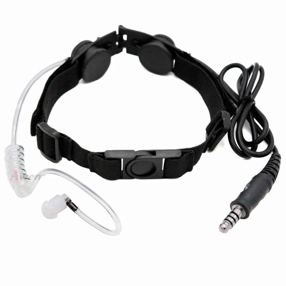 Laryngophone Z Tactical Z003 avec Tube Acoustique + Bouton PTT U94 – Compatible Radios BaoFeng, TYT, Retevis, Kenwood - BLACKBEARD OUTDOOR INDUSTRIES