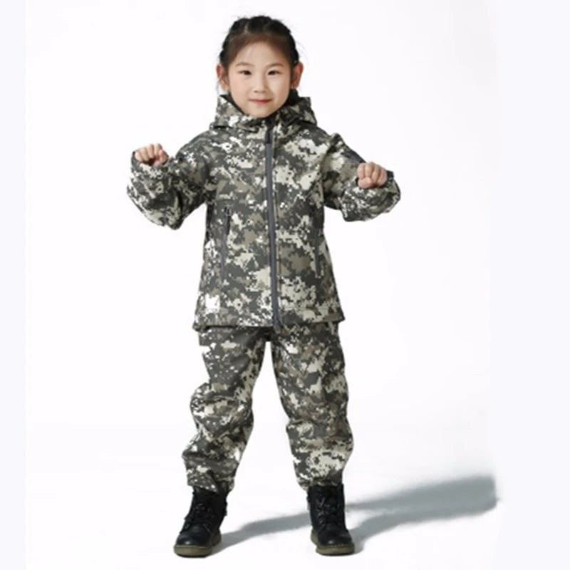 ensemble softshell camouflage pour enfant Ma boutique