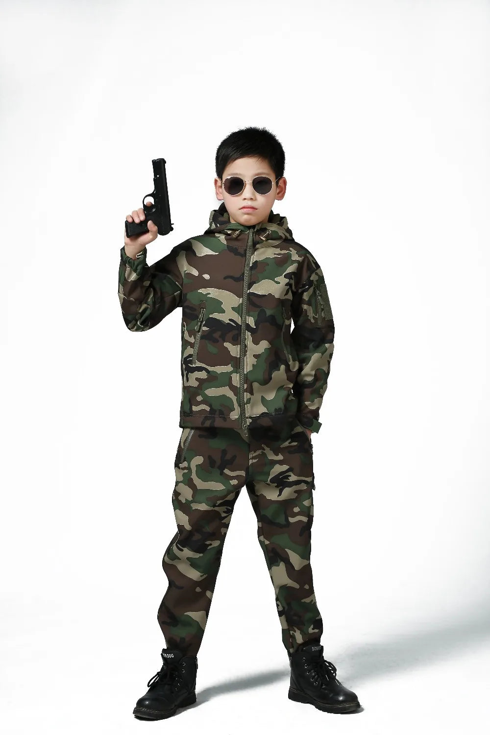 ensemble softshell camouflage pour enfant Ma boutique