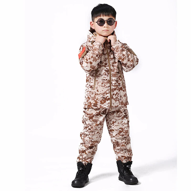 ensemble softshell camouflage pour enfant Ma boutique