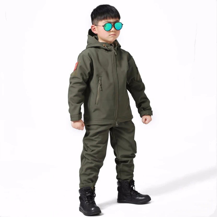ensemble softshell camouflage pour enfant Ma boutique