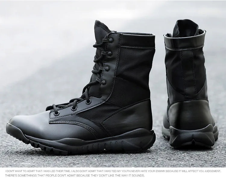 Chaussures de Randonnée Homme Ultra Légères – Bottes Tactiques Militaires Noires – Sneakers de Marche Confortables - BLACKBEARD OUTDOOR INDUSTRIES