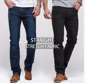 Jean Homme Bootcut Légèrement Évasé Slim Fit – Pantalon en Denim Stretch Classique, Bleu ou Noir, Tendance Designer BLACKBEARD OUTDOOR INDUSTRIES