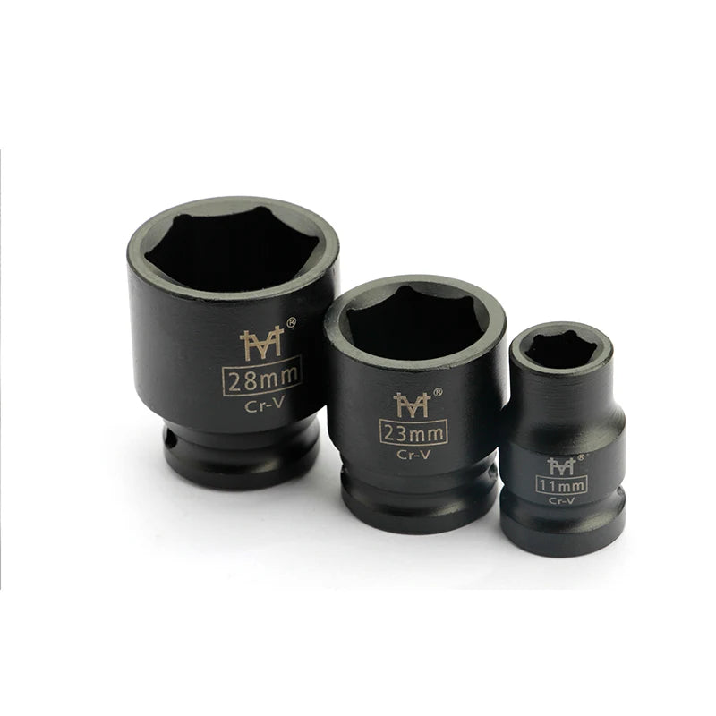 1/2" Douille Courte à Chocs – 6 Pans | 10–32 mm | Pour Clé à Chocs Électrique, Pneumatique ou à Air - BLACKBEARD OUTDOOR INDUSTRIES