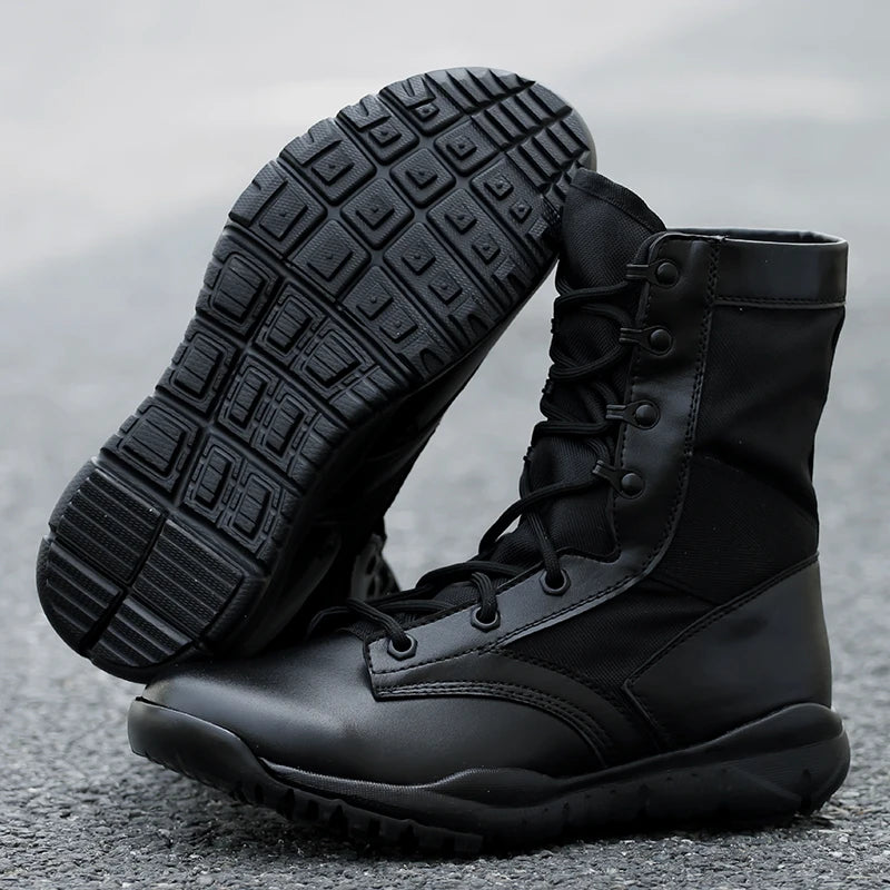 Chaussures de Randonnée Homme Ultra Légères – Bottes Tactiques Militaires Noires – Sneakers de Marche Confortables - BLACKBEARD OUTDOOR INDUSTRIES