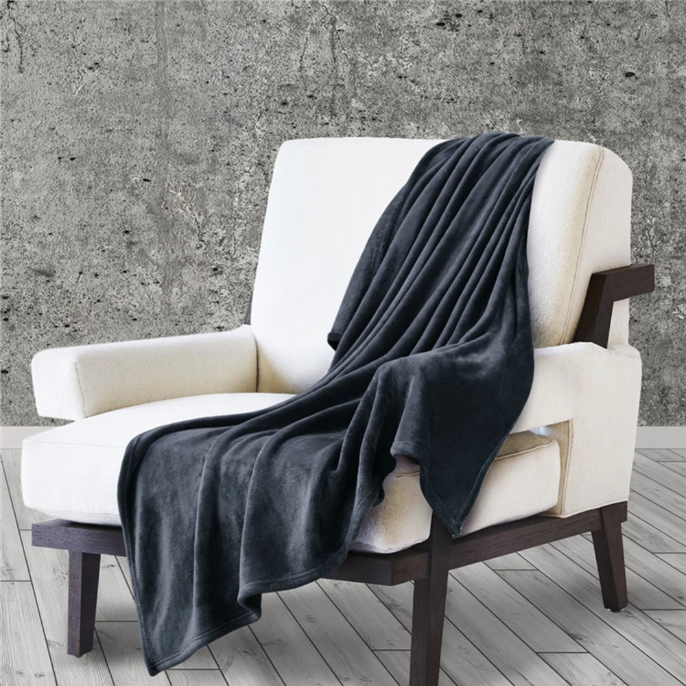 Couverture Flanelle Hiver Printemps - Plaid Doux et Chaleureux en Fleece Corail, Couverture de Canapé et Lit, Plaid Polyvalent en Microfibre BLACKBEARD OUTDOOR INDUSTRIES