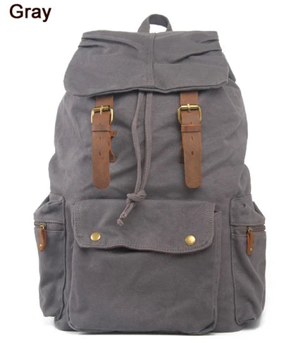 Sac à Dos Vintage en Cuir et Toile Militaire – MUNUKI - BLACKBEARD OUTDOOR INDUSTRIES