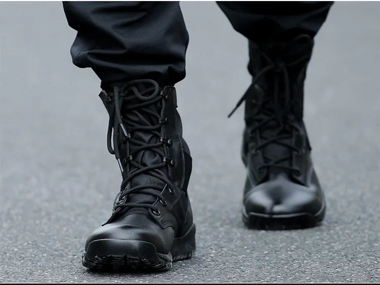Chaussures de Randonnée Homme Ultra Légères – Bottes Tactiques Militaires Noires – Sneakers de Marche Confortables - BLACKBEARD OUTDOOR INDUSTRIES