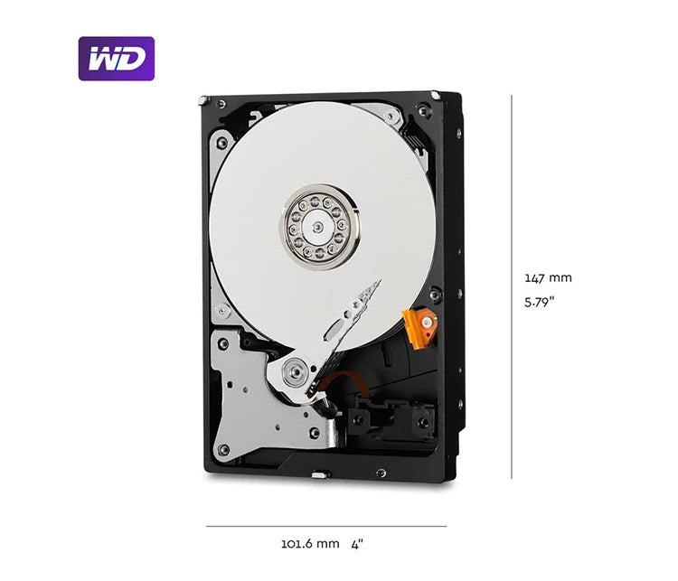 WD Purple 4TB Disk 3.5" 64M Cache SATA III 6Gb/s 1TB 2TB 3TB HDD Ma boutique