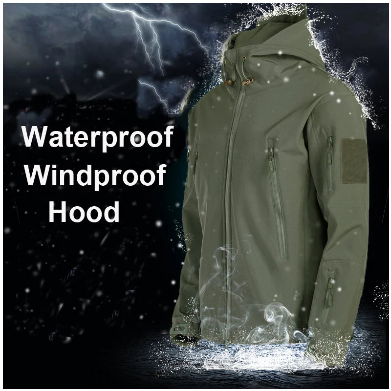 Ensemble Veste & Pantalon Tactique Homme Mazerout | Softshell Imperméable | Fleece Chaud | Randonnée, Pêche, Ski, Sécurité - BLACKBEARD OUTDOOR INDUSTRIES