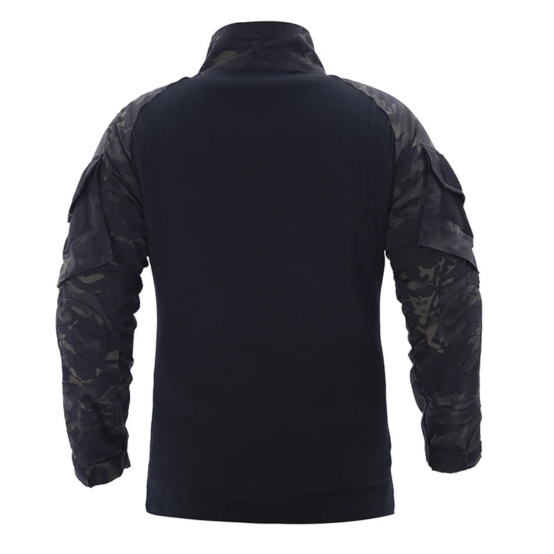 🪖 Chemise de Combat Camouflage Homme – TOMITANY Airsoft | Paintball | Randonnée | Tactique | Manches longues - BLACKBEARD OUTDOOR INDUSTRIES