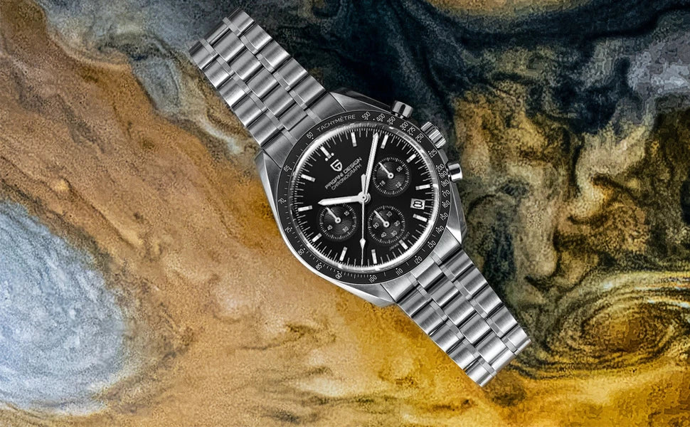PAGANI DESIGN PD-1701 Moonwatch 2025 – Hommage à la CK2998 – Montre Homme Quartz Chronographe de Luxe - BLACKBEARD OUTDOOR INDUSTRIES
