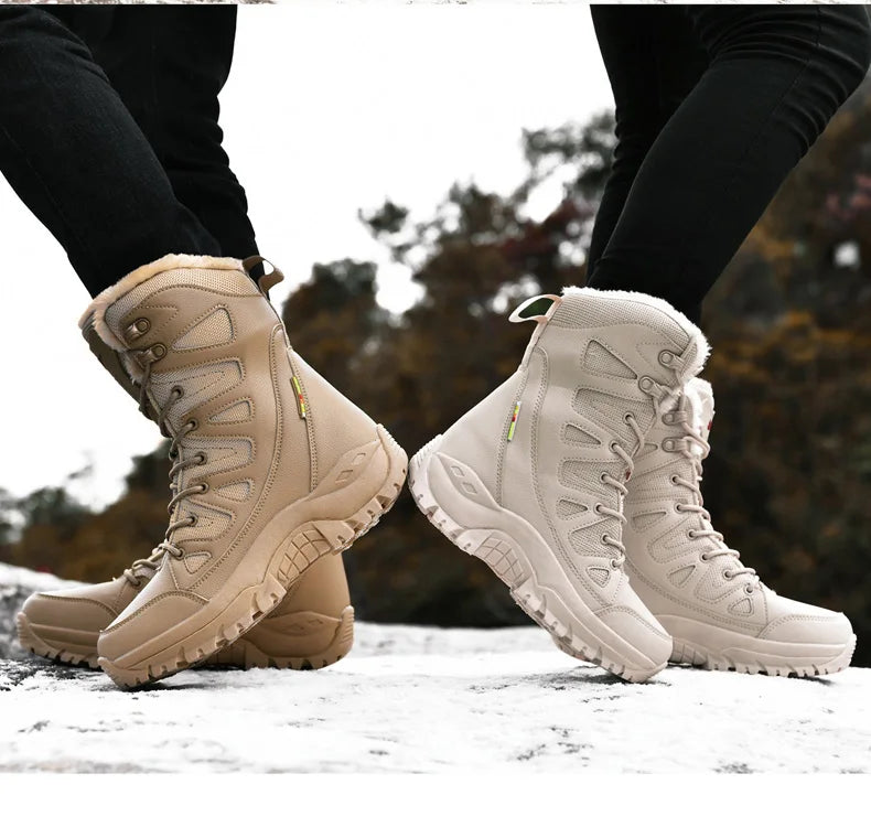 Bottes d'Hiver Femme Moipheng - Super Chaleur, Taille Plus, Chaussures à Plateforme, Bottes Moto à mi-mollet avec Doublure en Fourrure - Zapatos Para Mujer - BLACKBEARD OUTDOOR INDUSTRIES
