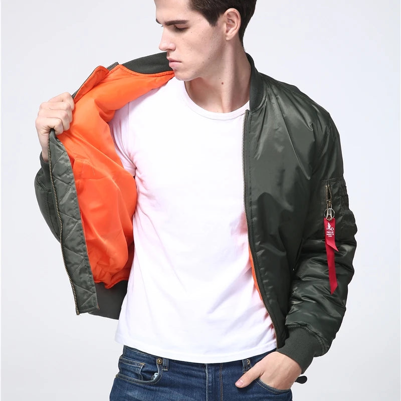 Veste Bomber MA-1 Militaire Homme | Imperméable et Chaude | Style Pilote / Armée de l'Air - BLACKBEARD OUTDOOR INDUSTRIES