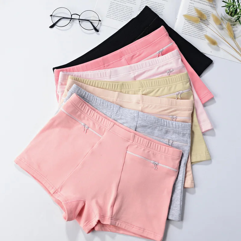 Short Anti-Vol pour Femme – Sous-Vêtement en Coton Doux avec Poches, BLACKBEARD OUTDOOR INDUSTRIES