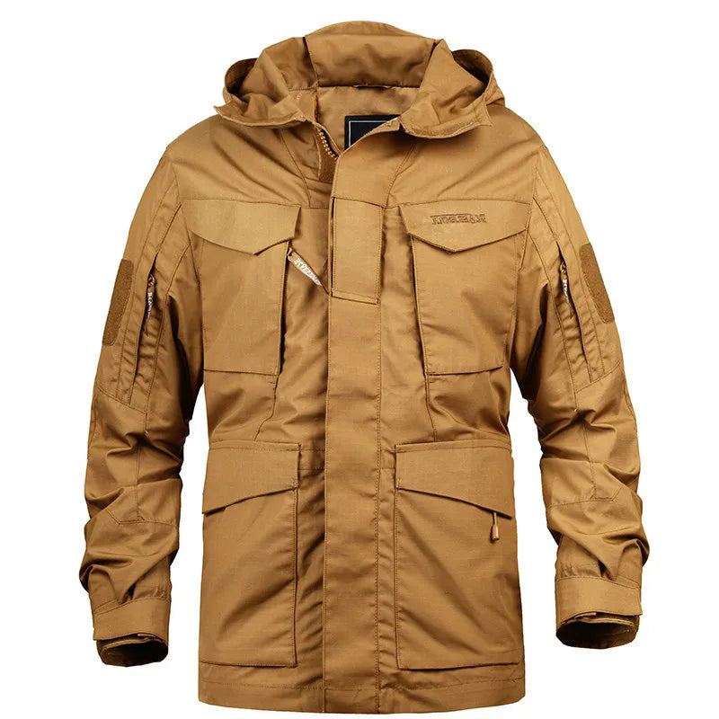 🪖 Veste M65 Militaire Homme | MEGE KNIGHT – Coupe-Vent Camouflage à Capuche | Hiver & Mi-saison - BLACKBEARD OUTDOOR INDUSTRIES