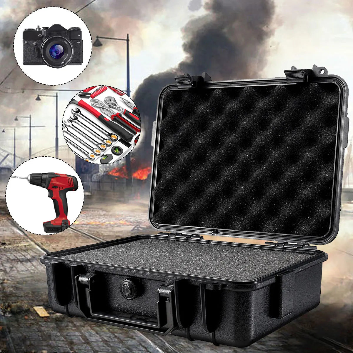 Mallette de Rangement Rigide Étanche avec Mousse Pré-Découpée – 9 Tailles Disponibles - BLACKBEARD OUTDOOR INDUSTRIES