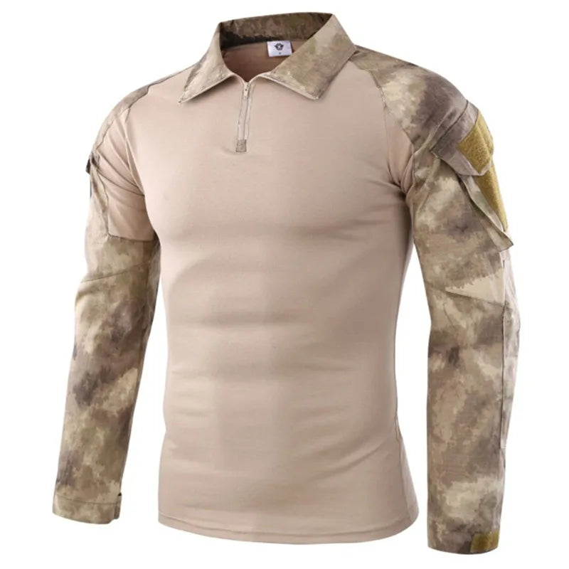 🪖 Chemise de Combat Camouflage Homme – TOMITANY Airsoft | Paintball | Randonnée | Tactique | Manches longues - BLACKBEARD OUTDOOR INDUSTRIES